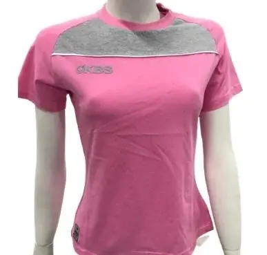 KBS Kadın Bisiklet Yaka Pembe Tişört